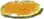 Dekorativer Farbstein, gelborange